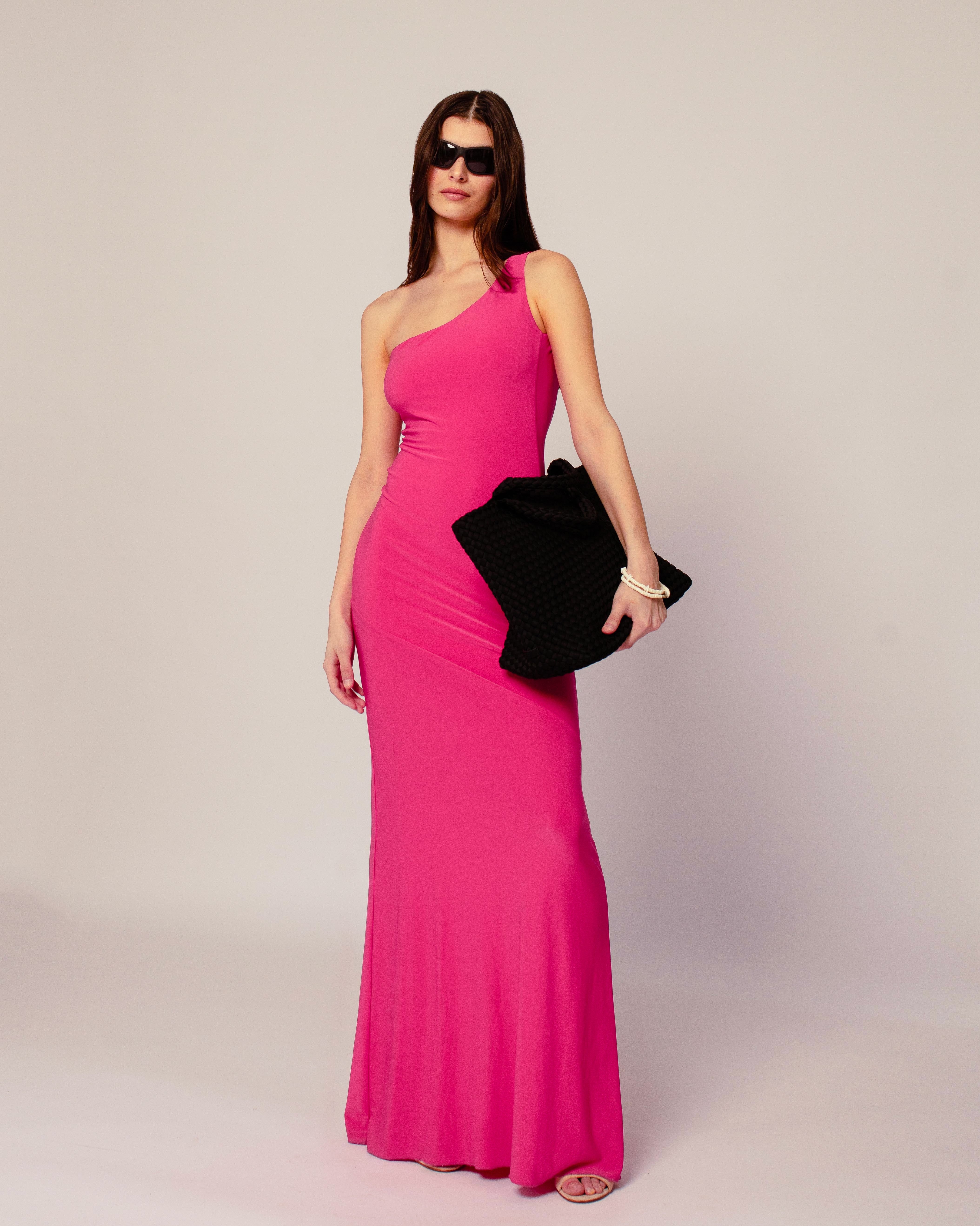 Palma Dress in Barbie Pink