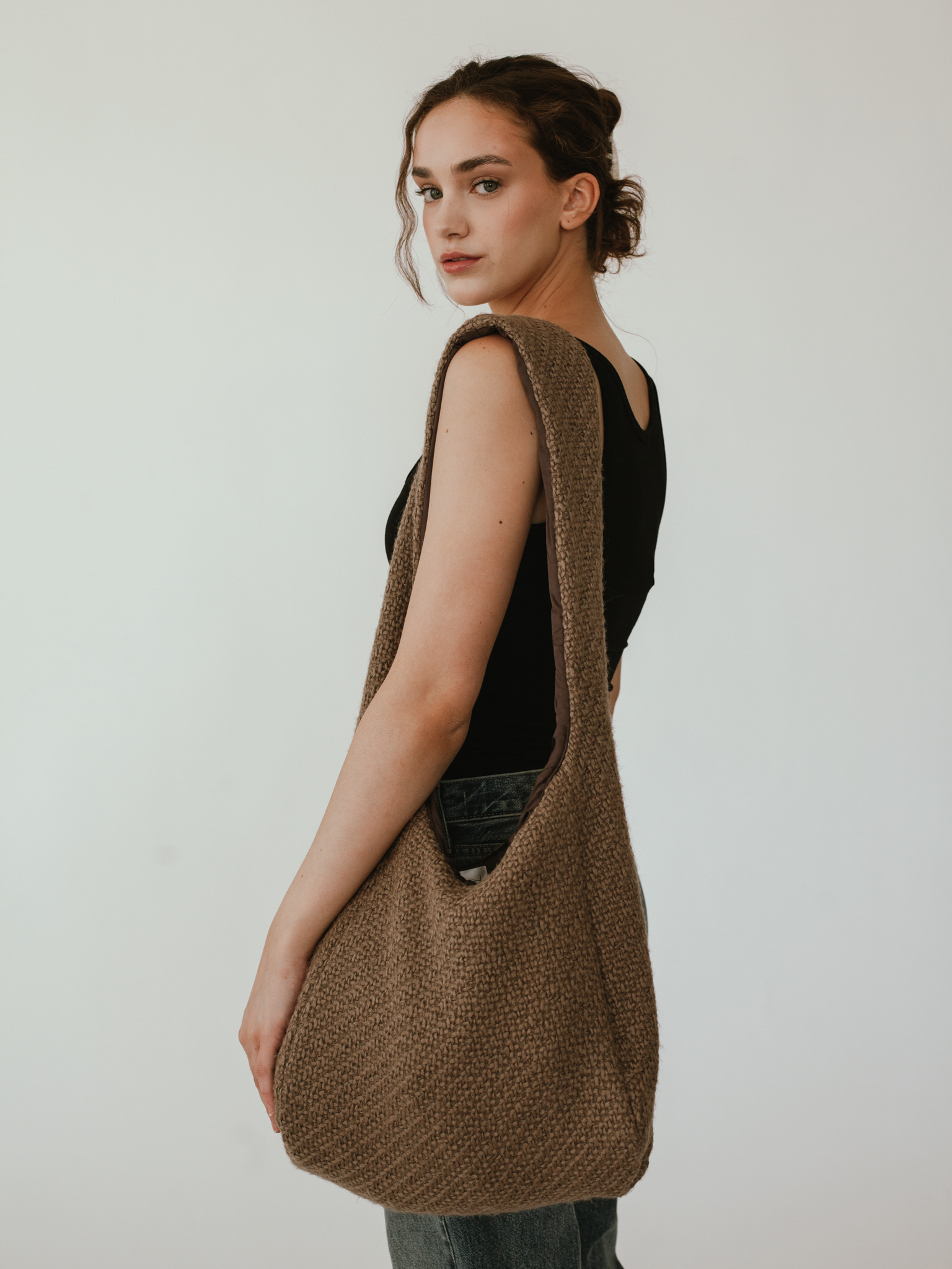 Knit Bag in Taupe