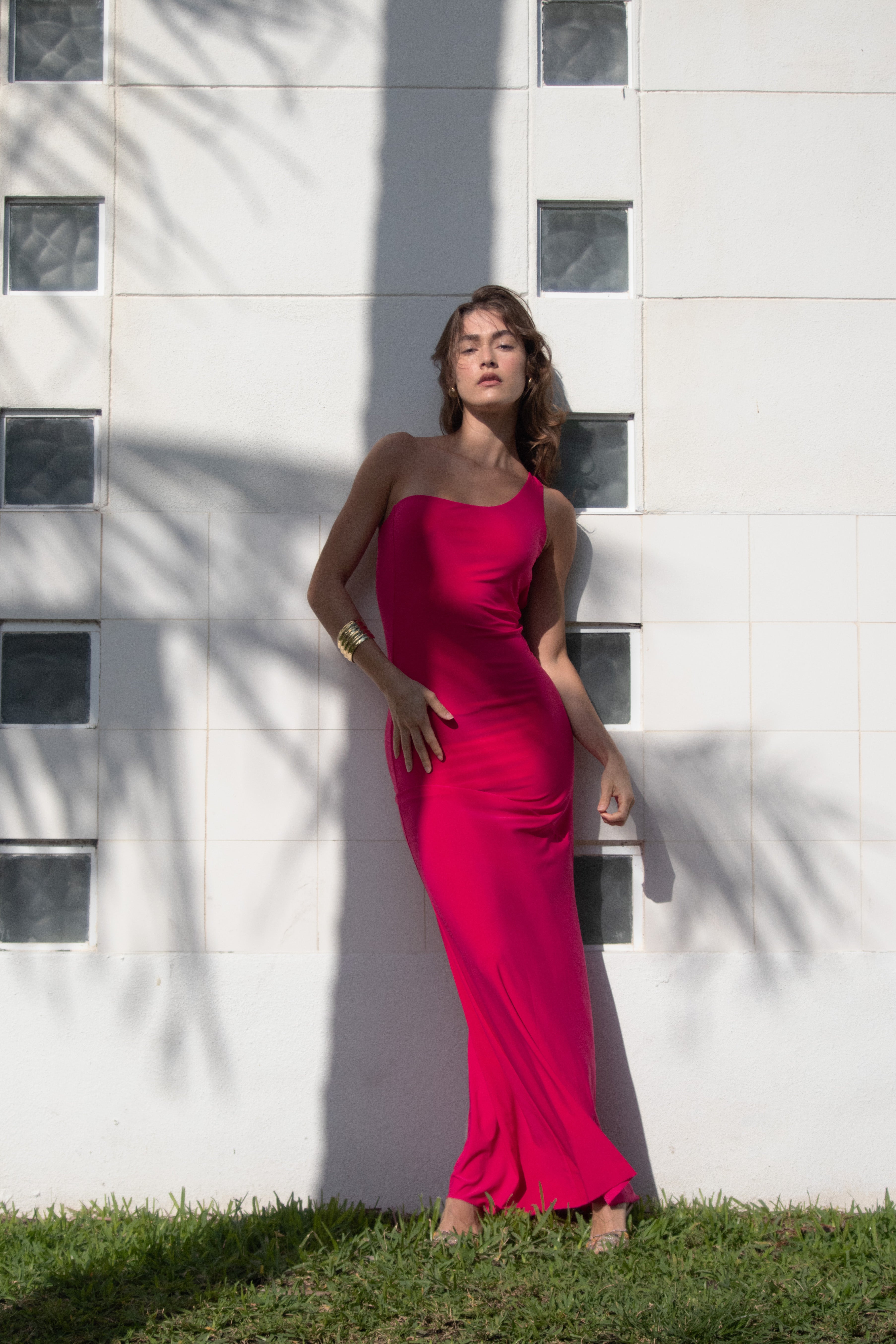 Palma Dress in Barbie Pink