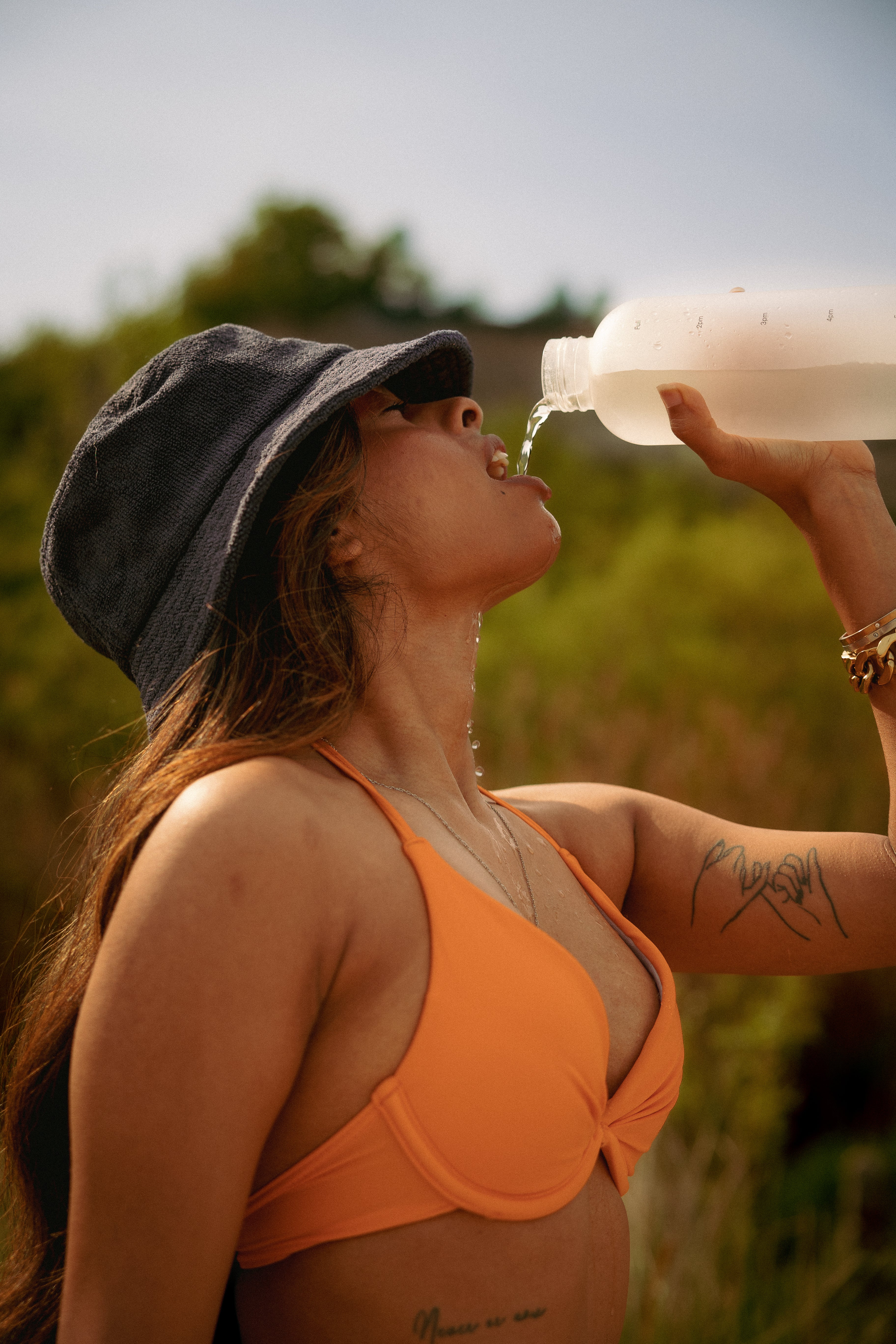 Navy Terry Cloth Hat