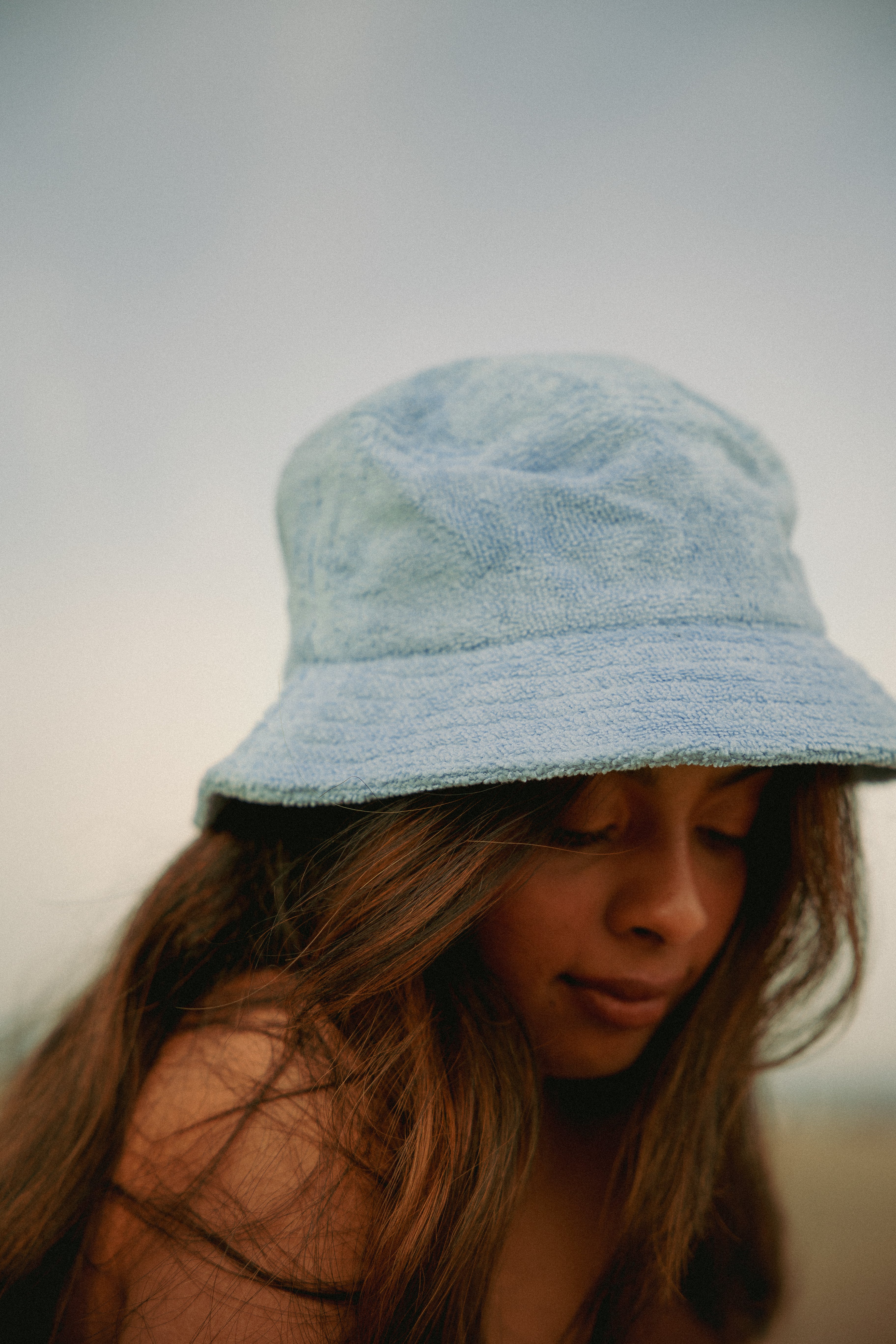 Sky Blue Terry Cloth Hat