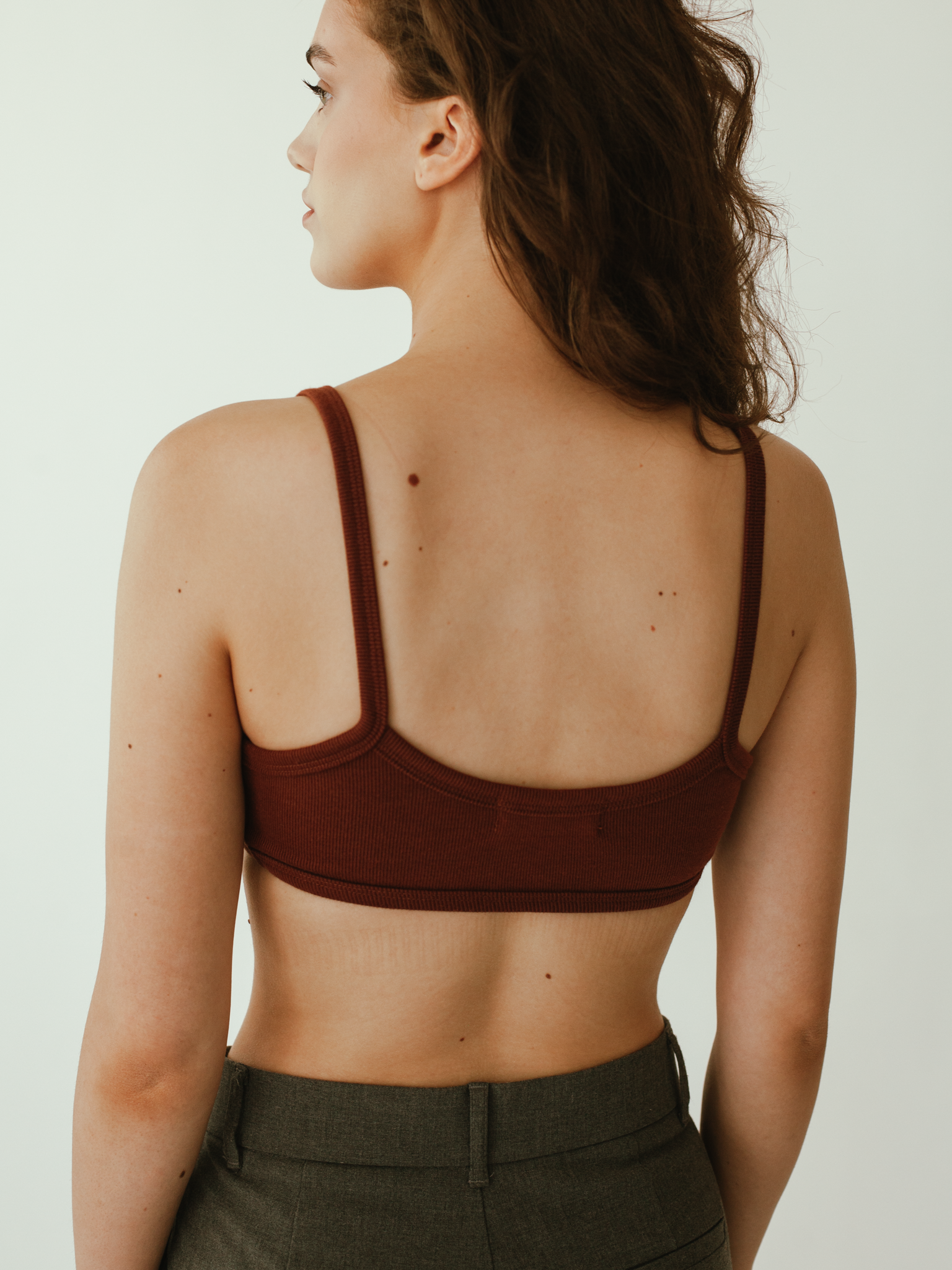 Knitted Bralette Top - COPPER